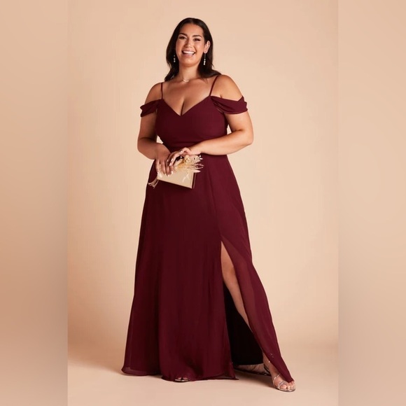 NWT Birdy Grey Devin Convertible Dress in Chiffon Cabernet - Picture 1 of 8